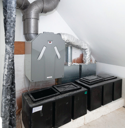 Zehnder Comfoair 350 MVHR system;