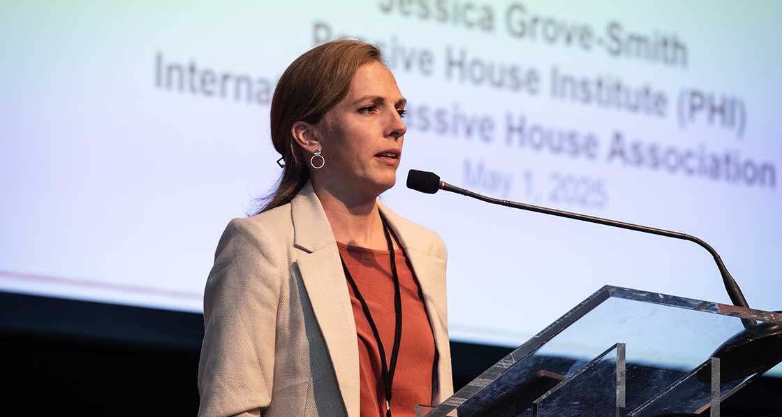 Passive House Institute joint MD Jessica Grove-Smith.