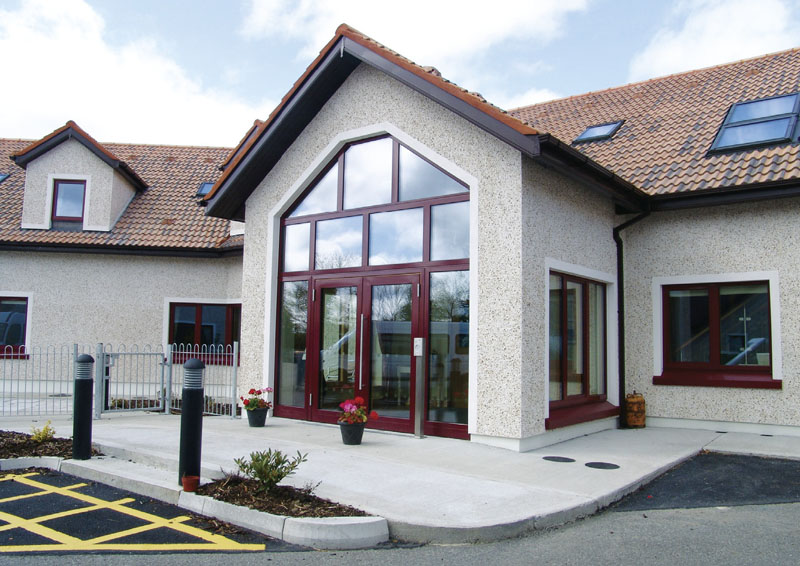 Windows are triple-glazed aluclad units from Harmon Vindeur Certified Passive 5