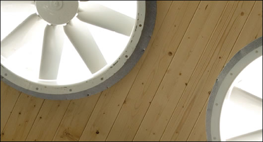 Natural ventilation The strategy is to not use any mechanical ventilation systems, instead relying on designing to optimise natural air flow and air-tightness