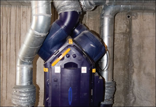 Vent Axia Air Minder Boasting an efficiency rating of 90%, low noise motors and automatic controls, the Vent Axia Air Minder heat recovery ventilation system includes a 'night-time set-back' feature which allows the unit to be 'set-back' to a very low speed to facilitate energy savings