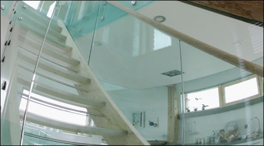 Stairs from the main first floor Stairs from the main first floor area to the mezzanine level on the second floor which provides additional flexibility useful, for example, for home working