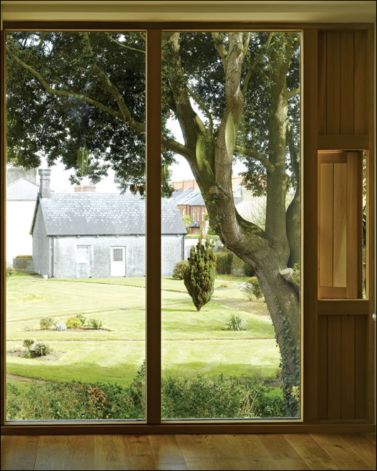 Force of Habit Pilkington K glass with an argon fill and a low emissivity coating was extensively specified to give a glass U-value of 1.2 W/m2K