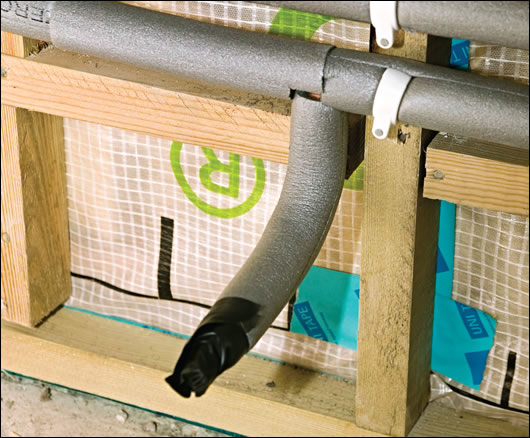 Attention to detail, sadly lacking from typical Irish buildings, is in this case impeccably observed, and guarantees air tightness – even the mechanical and electrical services are designed so as to avoid puncturing the vapour check Attention to detail, sadly lacking from typical Irish buildings, is in this case impeccably observed, and guarantees air tightness – even the mechanical and electrical services are designed so as to avoid puncturing the vapour check