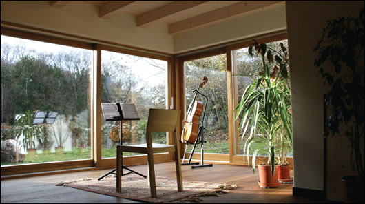 the music room faces south-west to maximise passive solar energy gain the music room faces south-west to maximise passive solar energy gain