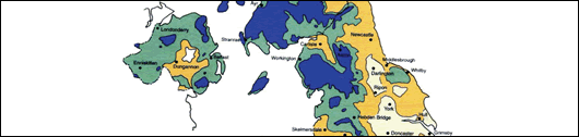 Figure 9: Excerpt from BS 262 showing UK exposure zones Figure 9: Excerpt from BS 262 showing UK exposure zones