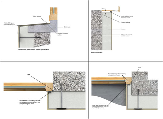 Figure 10: four details from the NSAI Agrément certificate Figure 10: four details from the NSAI Agrément certificate