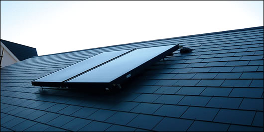 two Wikora flat plate panels will supply most hot water needs two Wikora flat plate panels will supply most hot water needs