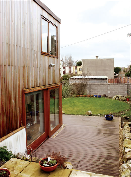 A wood polymer composite from JFC Earthwood was chosen for decking A wood polymer composite from JFC Earthwood was chosen for decking