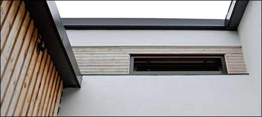 glazing is kept to a minimum to the north glazing is kept to a minimum to the north