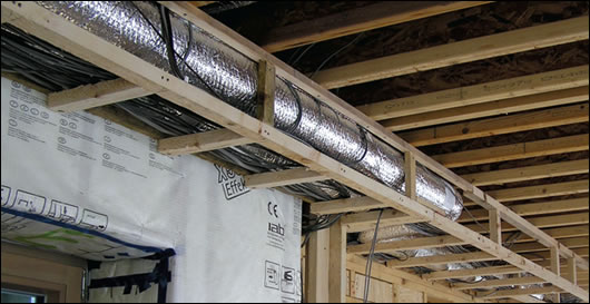 heat is distributed the HRV ductwork rather than radiators or underfloor heat is distributed the HRV ductwork rather than radiators or underfloor