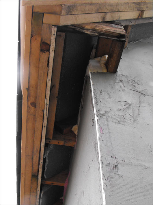 green builders MountCarrick Environmental installed external insulation between the soft and original wall of this house in Dunleer to reduce thermal bridging green builders MountCarrick Environmental installed external insulation between the soft and original wall of this house in Dunleer to reduce thermal bridging