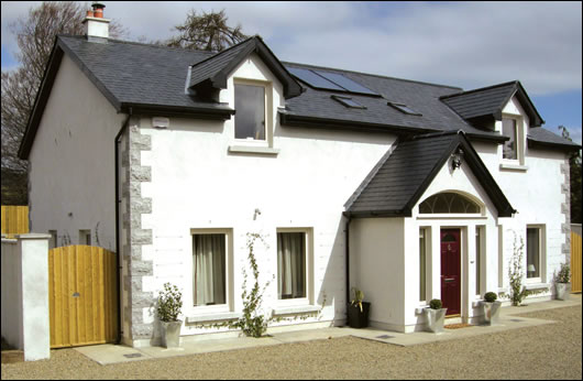 The 250 square metre house was designed in a traditional style by architect Stephen Moore The 250 square metre house was designed in a traditional style by architect Stephen Moore