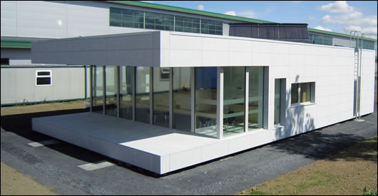 The architectural design of the building was deliberately minimal,” writes architect David Hughes. “Just as the passive house concept emphasises passive (in other words hidden) principles first, so this building does not wear its green credentials on its sleeve.” The architectural design of the building was deliberately minimal,” writes architect David Hughes. “Just as the passive house concept emphasises passive (in other words hidden) principles first, so this building does not wear its green credentials on its sleeve.”